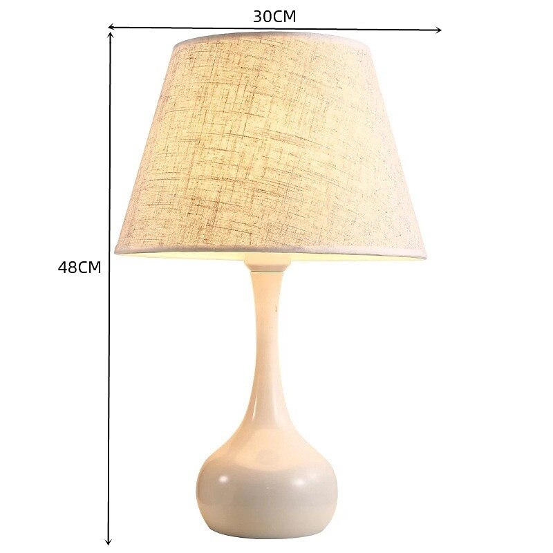 Bedside Table Lamp Desk Lamps for Bedroom, Minimalist Fabric Desk Lamp,Bedside Lamp Bedroom Warm Hotel Study Table Lamp 2025 - $182.99 –P10