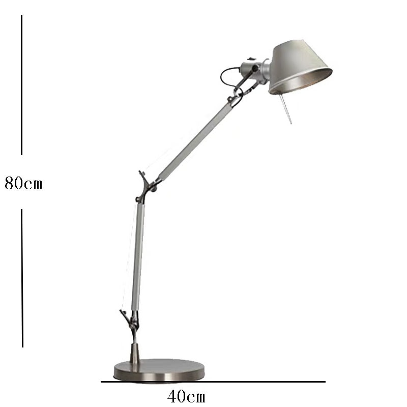 Swing Arm Table lamp LED Silver Table lamp for Desktop Aluminium E27 Flexible Adjustable Eye Care Study Office Table lamp 2025 - $237.29 –P4