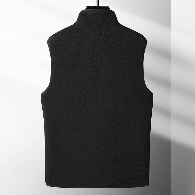 Муж. Флисовый жилет Флис Жилет На каждый день На выход фестиваль Спорт Классический Наступила зима Молния Карман Полиэстер Сохраняет тепло Однотонный Молния Воротник-стойка Стандартный 2026 - $31.99 –P8