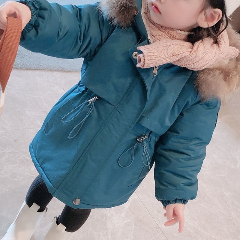 2025年 幼児 女の子 パーカー 純色 ファッション アウトドア コットン コート アウターウェア 3～7歳 秋 ブラック ピンク ブルー  コレクション – $39.99 –P6