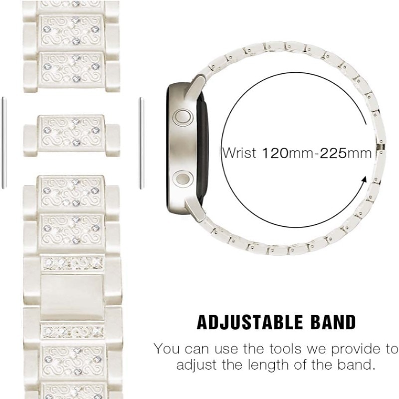 [1+2Pack] Jewelry Bracelet Compatible with Apple Watch band 38mm 40mm 41mm 42mm 44mm 45mm 49mm with Case Bling Diamond Rhinestone Strap Replacement Wristband for iwatch Series Ultra 8 7 6 5 4 3 2 1 SE 2025 - $25.99 –P5