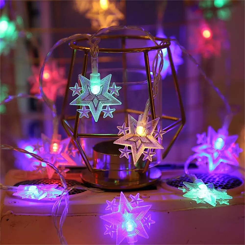 Star Fairy String Lights Christmas Holiday Lights 10M 80LEDs with 13key Remote Control Creative Party Holiday Optional Remote Controller Battery Box or Remote Controller USB 1set 2025 - $18.99 –P9