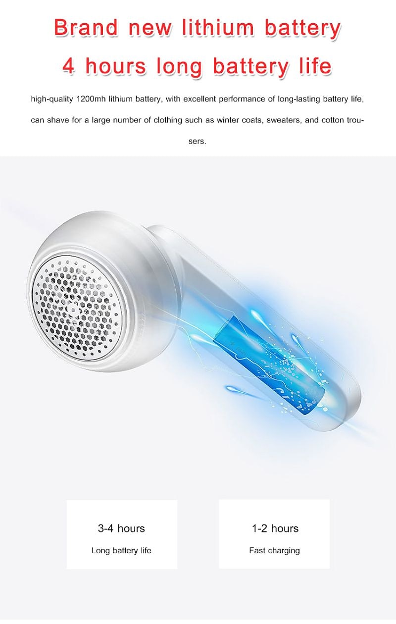 Electric Lint Remover Rechargeable 2-in-1 Lint Shaver USB Charge Portable Lint Remover Fabric Lint Shaver for Clothes Bedding Carpet 2025 - GBP £13 –P11