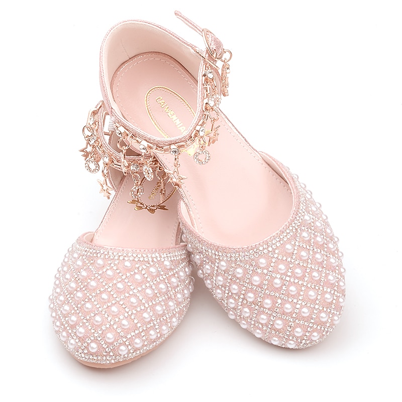 Girls' Heels Daily Glitters Dress Shoes Heel Leather PU Portable Breathability Non-slipping Princess Shoes Big Kids(7years +) Little Kids(4-7ys) School Wedding Party Walking Shoes Dancing Pearl 2025 - $54.99 –P4