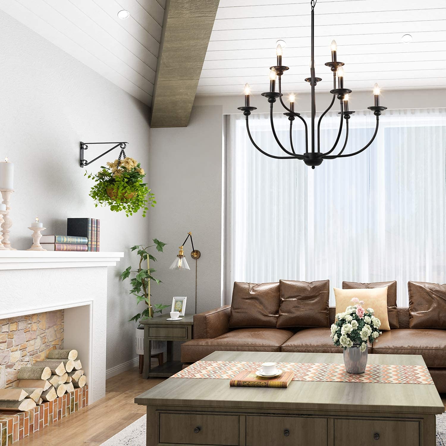 Lampadario singolo design 73 cm metallo mini finiture verniciate tradizionale/classico country 220-240v del 2026 a $139.99 –P5