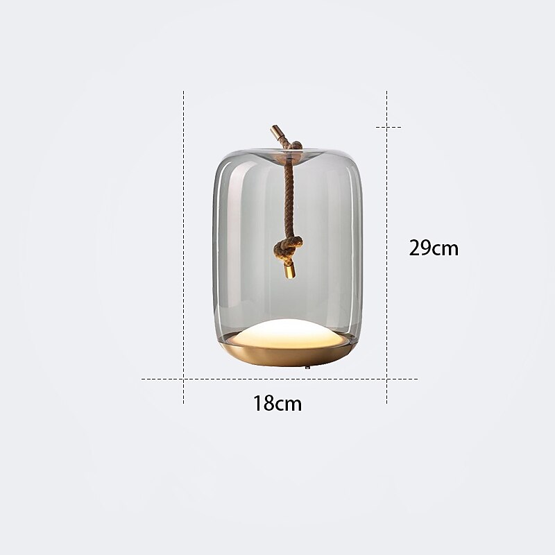 Bedside lamps Table Lamp, 3000K 18cm Modern Minimalist Art Glass Table Lamp Study Room Bedside Bed Creative Table Lamp Adjustable Classic Noble Bedroom Lamp 110-240V 2025 - $200.99 –P1