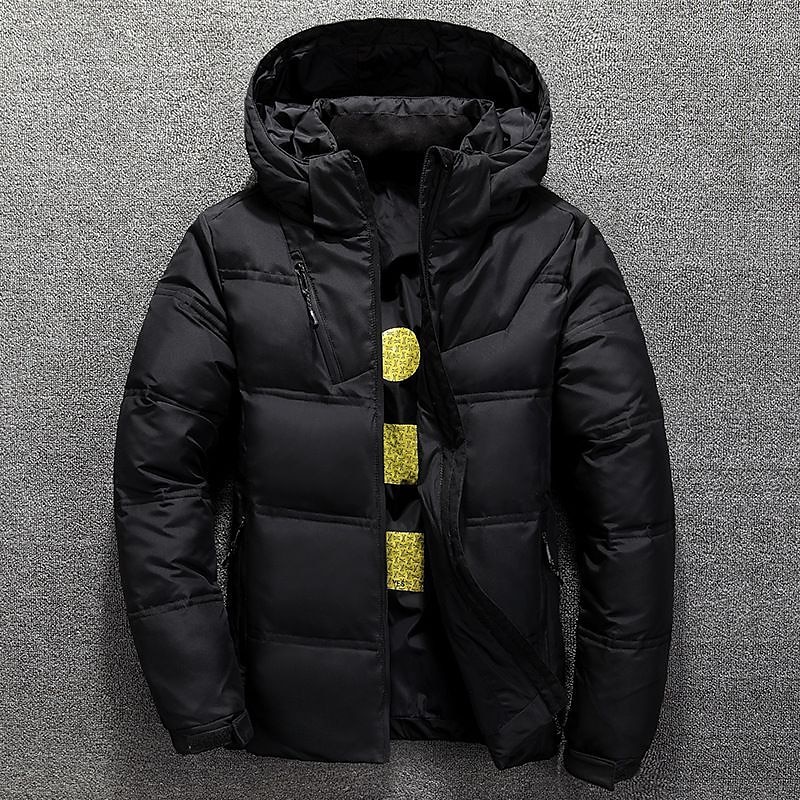 Herr Vinterkappa Vinterjacka Dun Pufferjacka Ficka Kontor & Karriär Datum Ledigt / vardag Utomhus Fritid Sport Vinter Enfärgad / vanlig färg Mörkgrå Svart Pufferjacka 2025 - $49.99 –P3