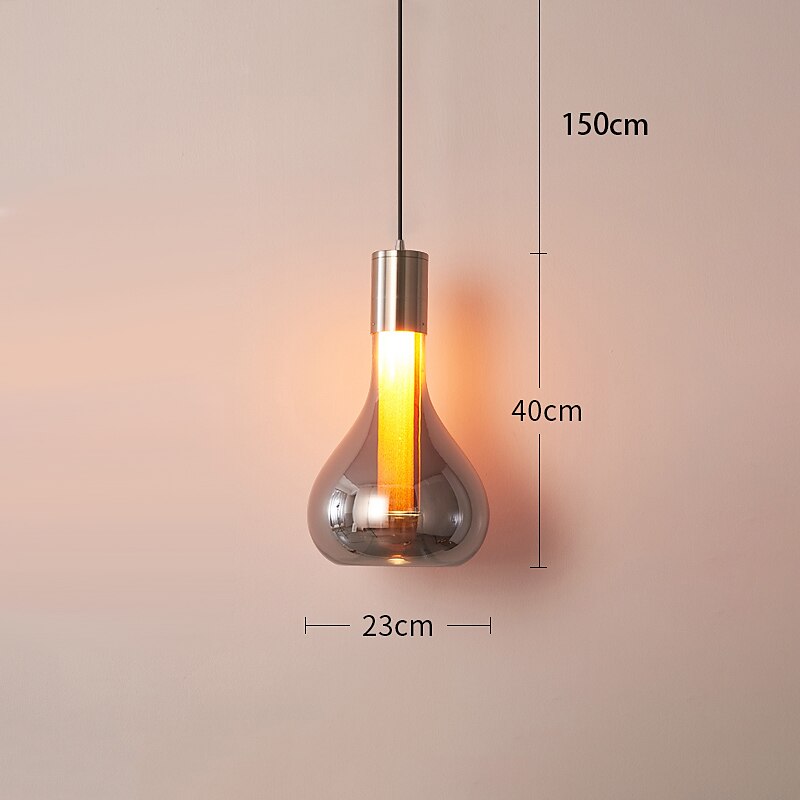 LED Pendant Light Glass 23cm 3000K Adjustable Island Light Modern Glass Chandelier Bedroom Bedside Hotel Restaurant Bar Simple Creative Designer Lighting Fixtures(Bulb Included) 2025 - $279.99 –P1
