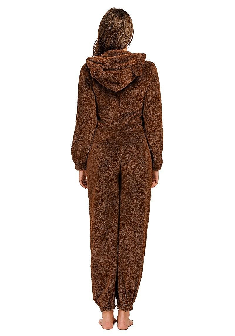 Mono de lana para mujer, mono cálido, ropa de dormir, mono de una pieza, ropa de descanso 2026 - $62.99 –P7