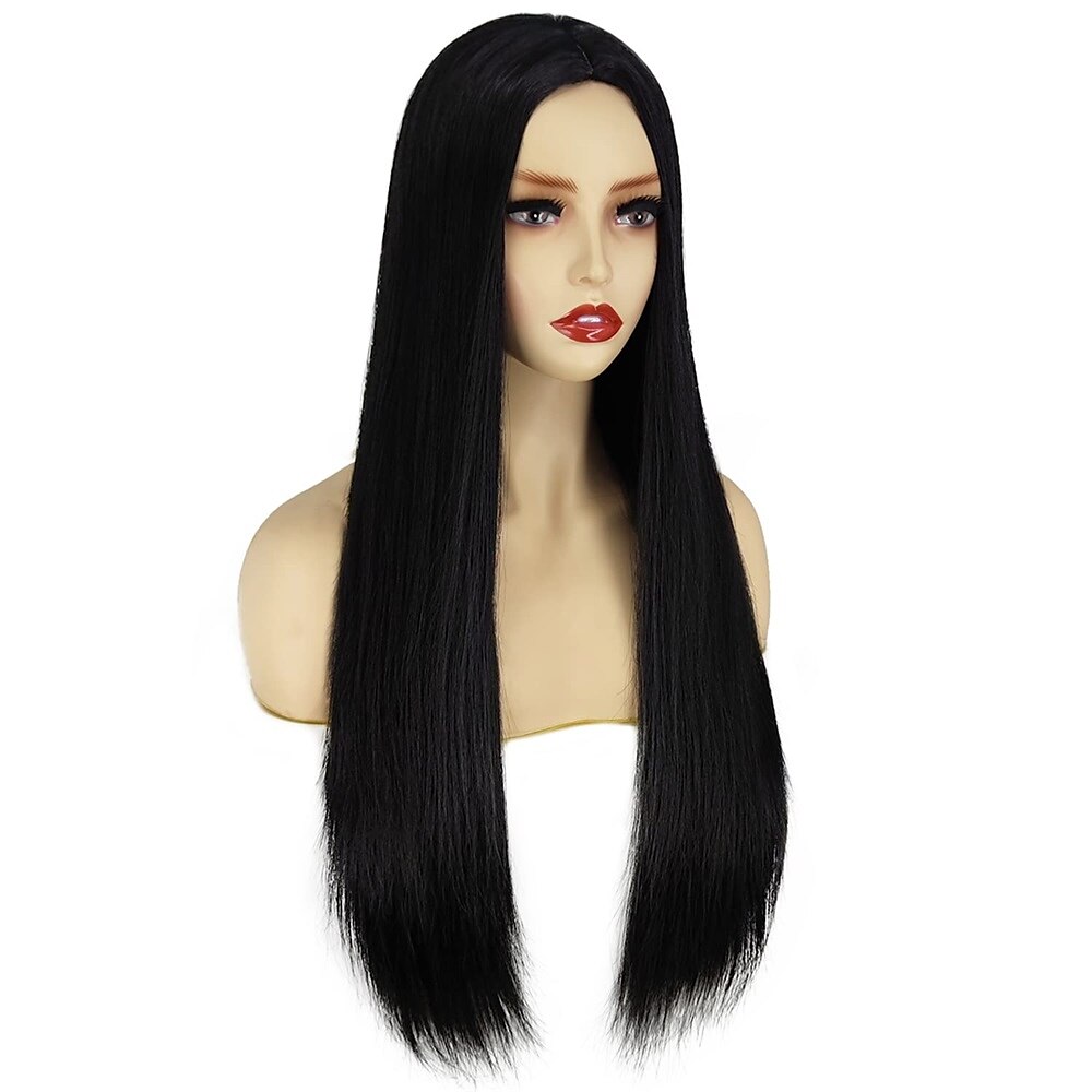 Pelucas de fiesta navideñas, pelucas largas y rojas de Peviyile para mujer, peluca de disfraz de Sally de Pesadilla antes de Navidad, peluca de pelo en la mitad, linda peluca para fiesta de carnaval 2025 - $31.99 –P9