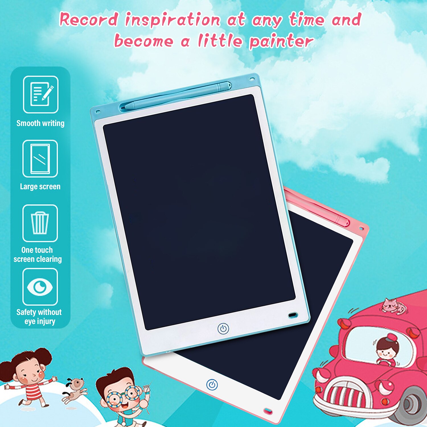 LCD Writing Tablet 12Inch Kids Drawing Pad and Doodle Board for Kids with Colorful and Brighter line Great Educational Toys Gifts for 3 4 5 6 7 Year Old Boys Girls 2025 - $25.99 –P9