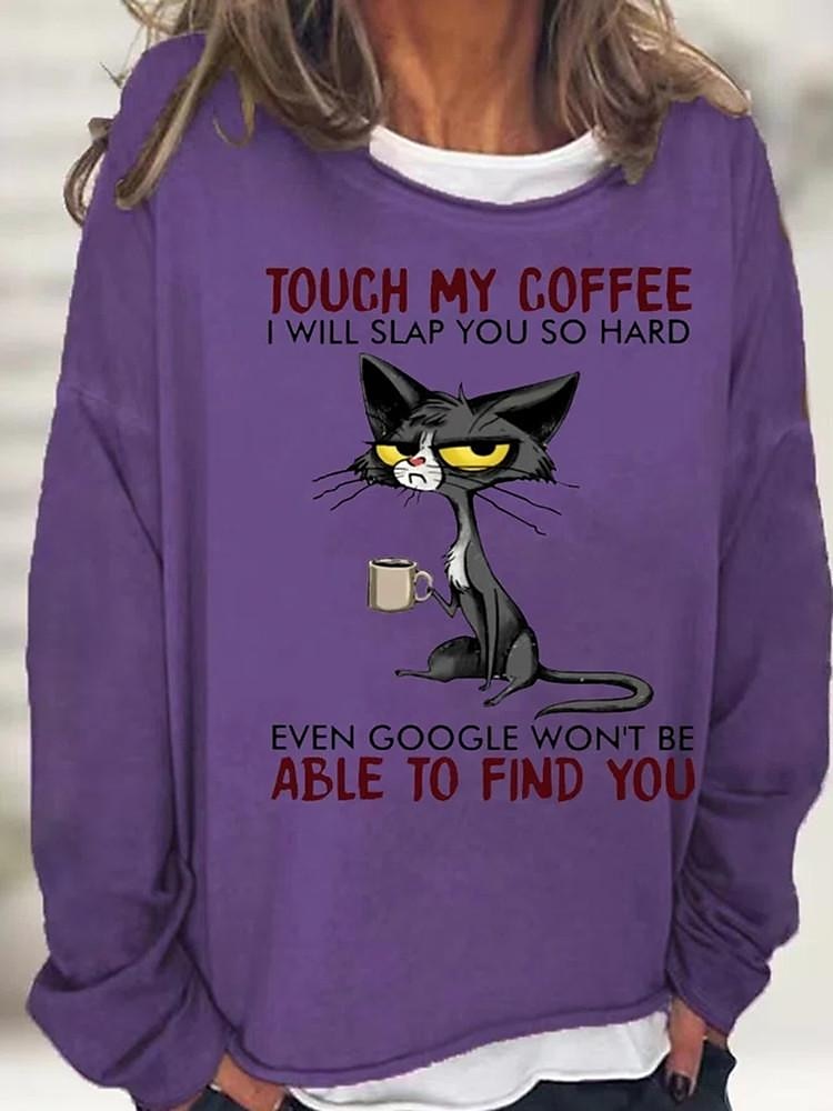 dámská oversized mikina pulovr ze směsi bavlny cat street casual basic top s kulatým výstřihem a dlouhým rukávem mikroelastický pad & zimní comfrt prodyšná měkká tkanina 2025 - $6.99 –P5
