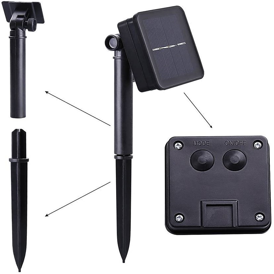 Luzes de corda marroquina solar globo luzes de fadas ao ar livre à prova d'água 8 modos de iluminação 5m 7m 10m luzes de corda 20/30/50 leds el branco quente rgb branco luzes de corda criativas luzes de férias festa de casamento de 2026 por $11.99 –P12