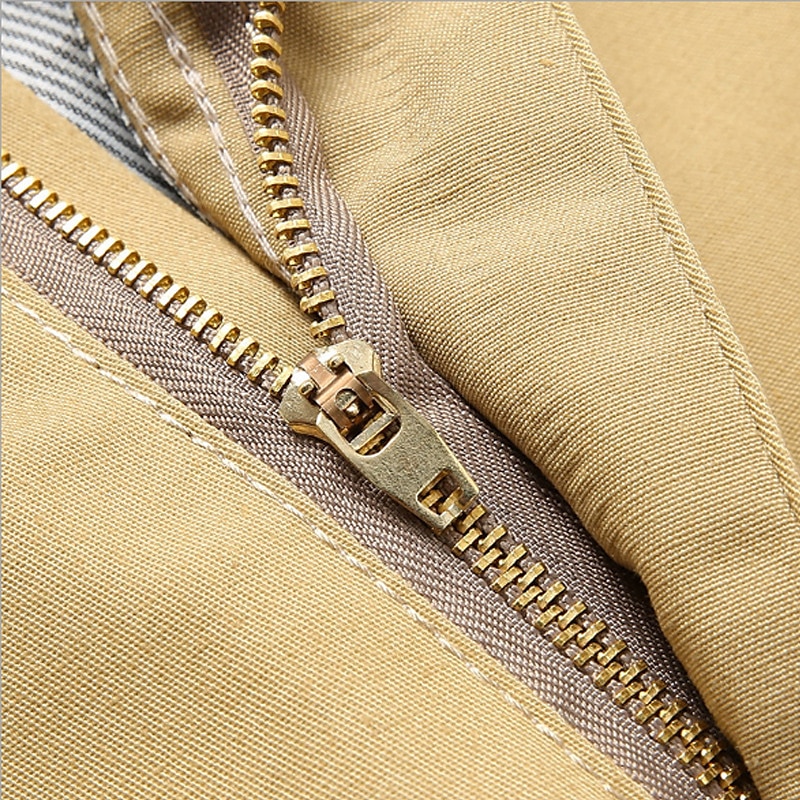 Herre Dressbukser Bukser Lomme Rett ben عادي Komfort Pustende Full lengde Bryllup Avslappet Daglig 100 % bomull Sport Stilfull Militærgrønn Svart Høy Midje Uelastisk 2025 - $18.99 –P14