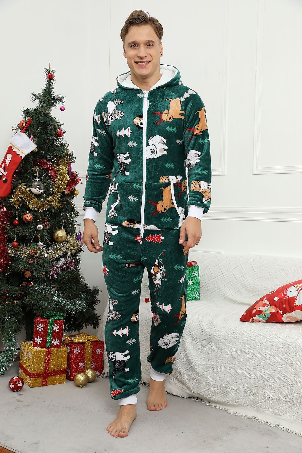 Mens christmas footie pajamas new arrivals