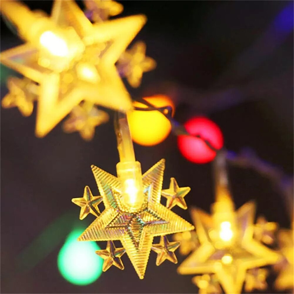 Star Fairy String Lights Christmas Holiday Lights 10M 80LEDs with 13key Remote Control Creative Party Holiday Optional Remote Controller Battery Box or Remote Controller USB 1set 2025 - $18.99 –P1