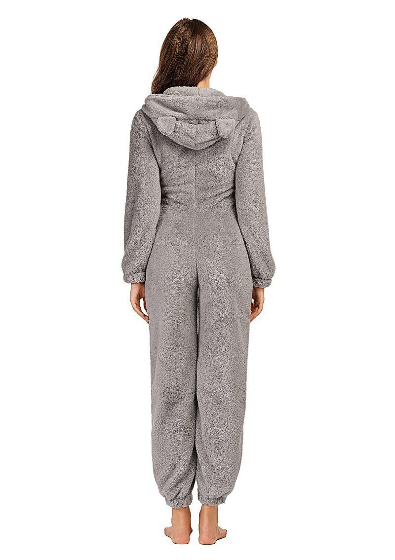 Mono de lana para mujer, mono cálido, ropa de dormir, mono de una pieza, ropa de descanso 2026 - $62.99 –P2