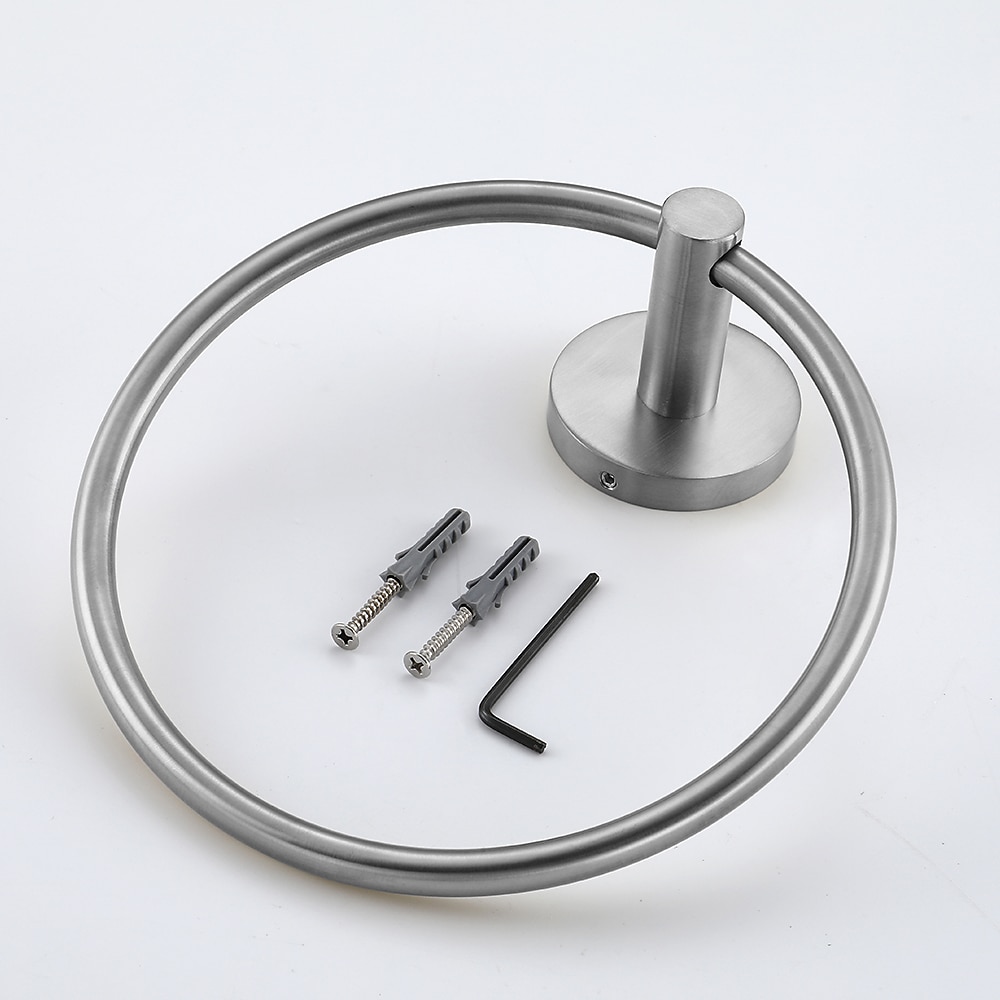 Towel Ring for Bathroom,Stainless Steel Hand Towel Holder Modern Circle Towel Hanger Round Towel Rack Wall Mounted(Black/Chrome/Golden/Brushed Nickel) 2025 - $32.59 –P9