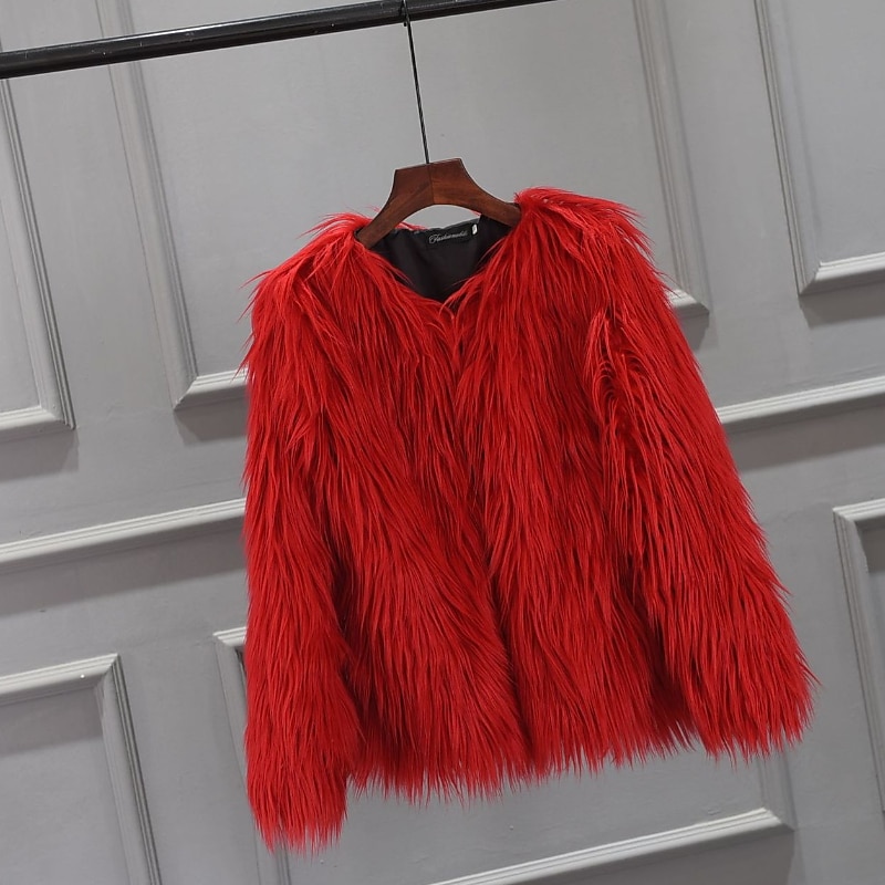 Manteau en fausse fourrure Bébé Fille Couleur unie Actif Ecole Polyester Manteau Vêtements d'extérieur 7-13 ans Hiver Biège de 2025 ? $40.99 –P2