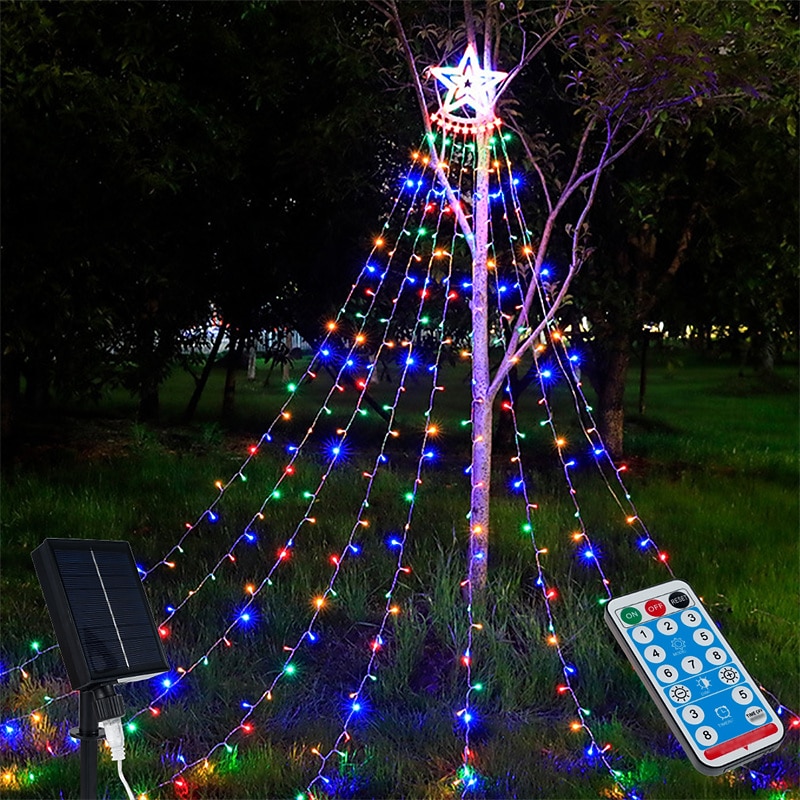 Luzes de Corda de Árvore de Natal Solar 350 LED com 8 Modos e Temporizador Luzes Estrelas Exteriores à Prova d'Água para Decoração de Janela de Natal Jardim Casamento Decoração de Férias de 2025 por $38.99 –P10