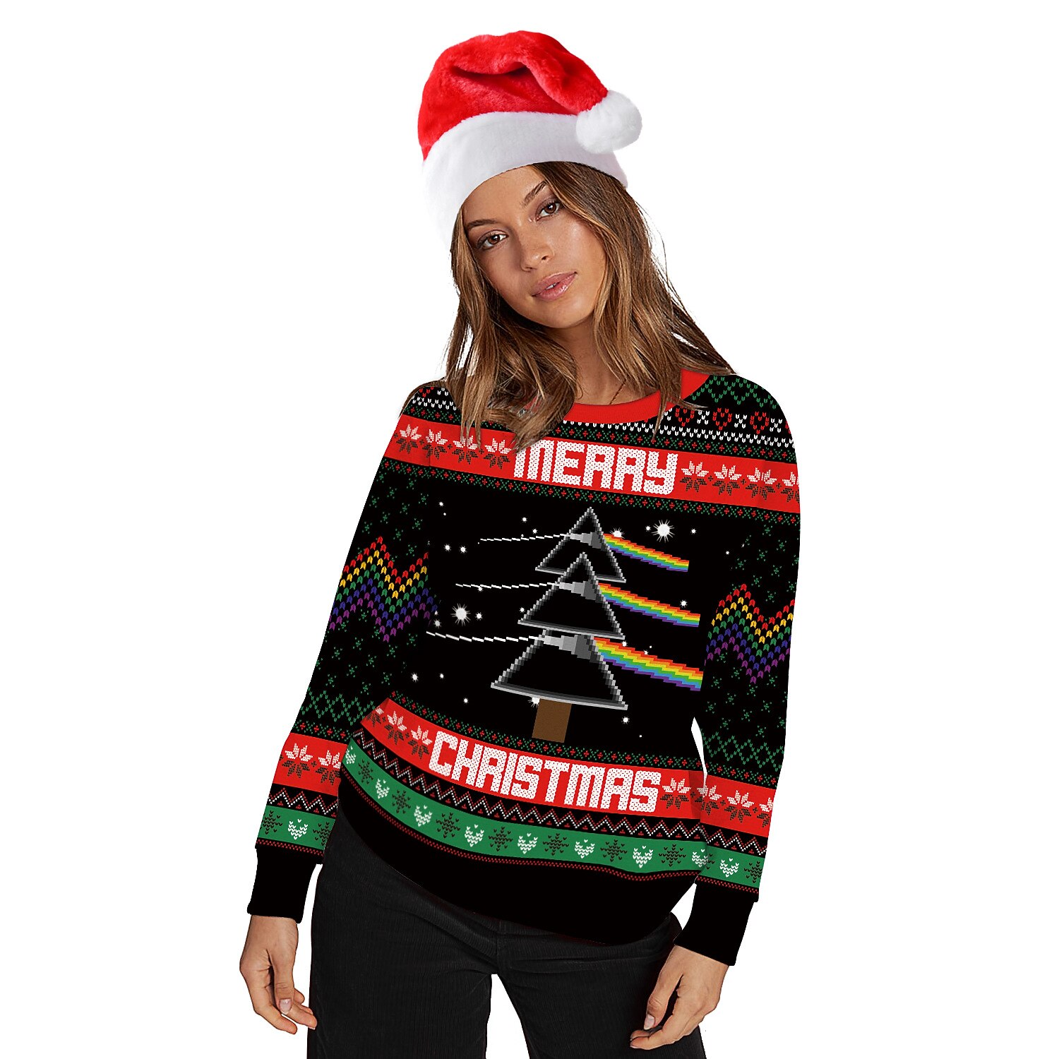 Snømann Jerseysjakke Hattetrøje Pullover Morsom julegenser 3D-utskrift Herre Dame Jul Karneval Maskerade julaften Jul Voksen Fest Jul Topp 2025 - $30.99 –P2