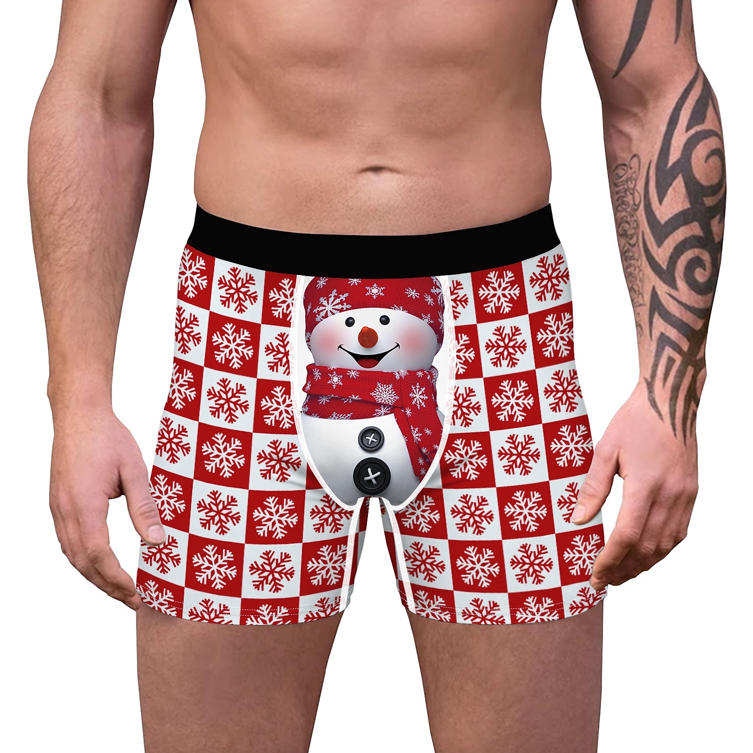 presente de Natal Boxer Curto Roupa Íntima Homens Natal Carnaval Baile de Máscaras Noite de Natal Natal Adulto Festa Natal de 2025 por $6.49 –P6