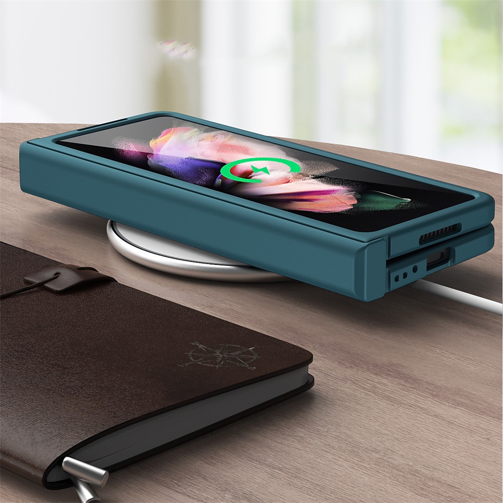 Чехол для телефона для Samsung Galaxy Z Fold 5 Z Fold 4 Z Fold 3 Z Fold 2 Flip защитная рамка Flip полный чехол защитный однотонный ПК 2025 - $32.99 –P14