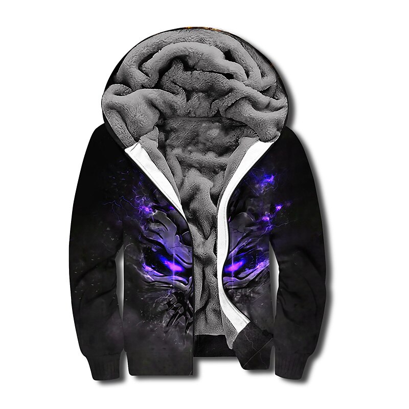 Per uomo Teschi Stampe astratte Felpa con cappuccio Felpe Felpa Felpa con cappuccio Manica lunga Felpa con cappuccio Con cappuccio Originale Stampa 3D Giornaliero Sport Nero Rosso Cerniera Stampa del 2025 a $65.99 –P9