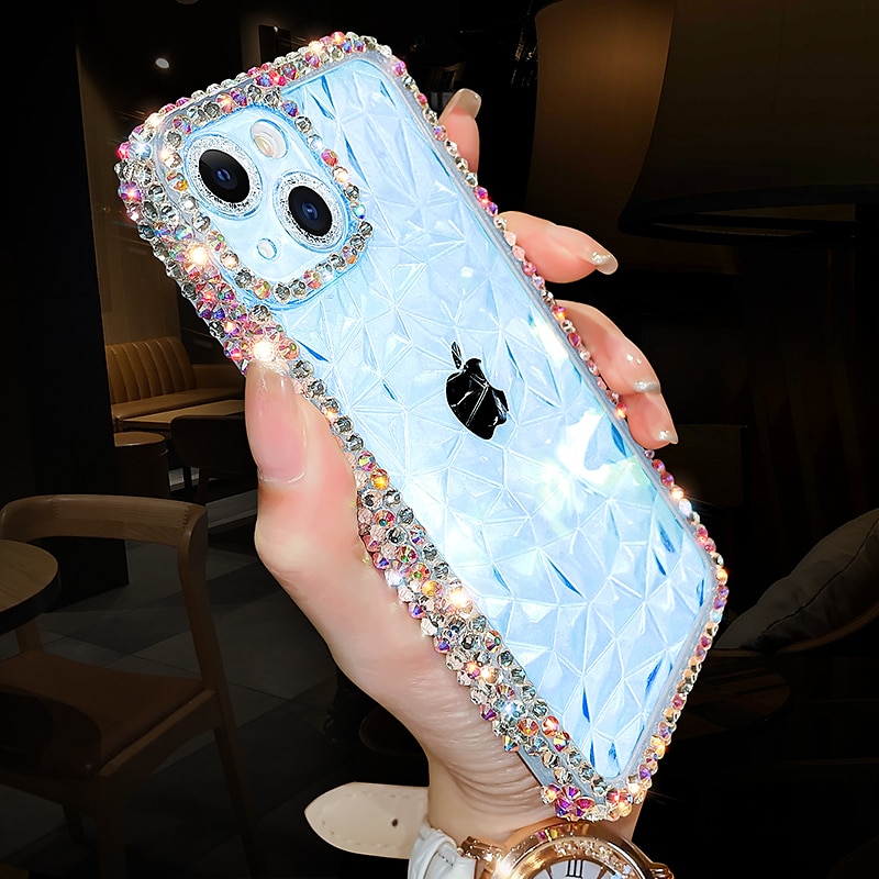 BLING Case for iPhone 15 14 13 Pro Max Plus Mini Luxury Clear