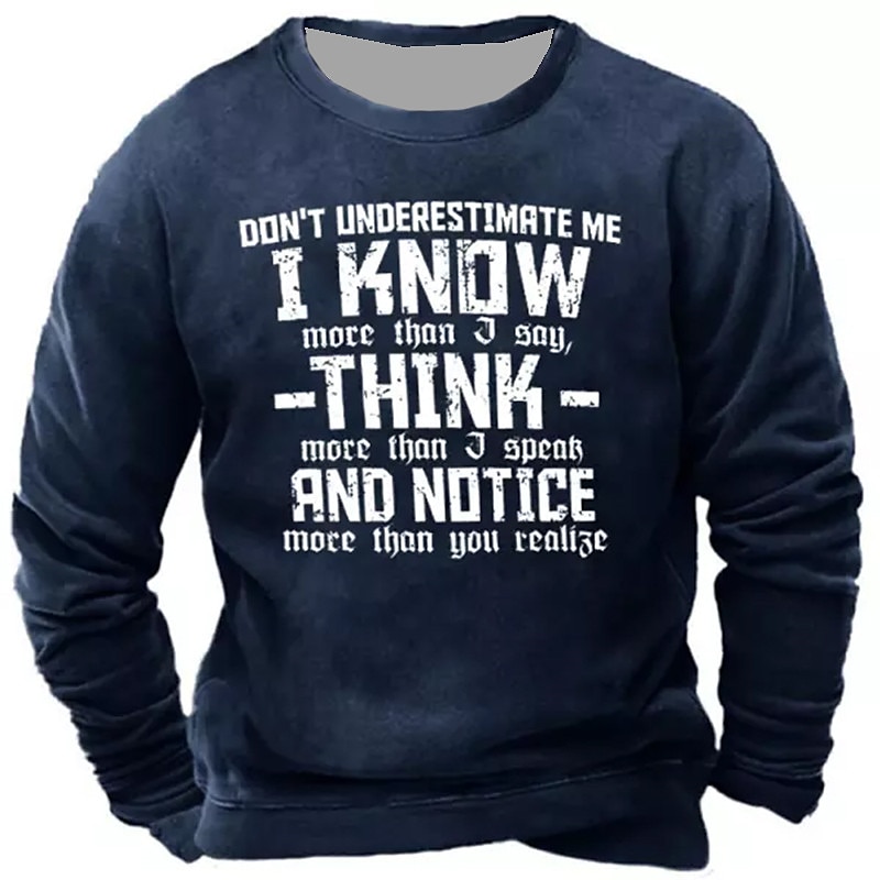 Herren Buchstabe Grafik-Drucke Sweatshirt Pullover Zur Seite fahren Langarm Sweatshirt Rundhalsausschnitt Strassenmode Designer Basic 3D-Druck Täglich Sport Festtage Bedruckt Frühling & Herbst 2025 - $29.99 –P2