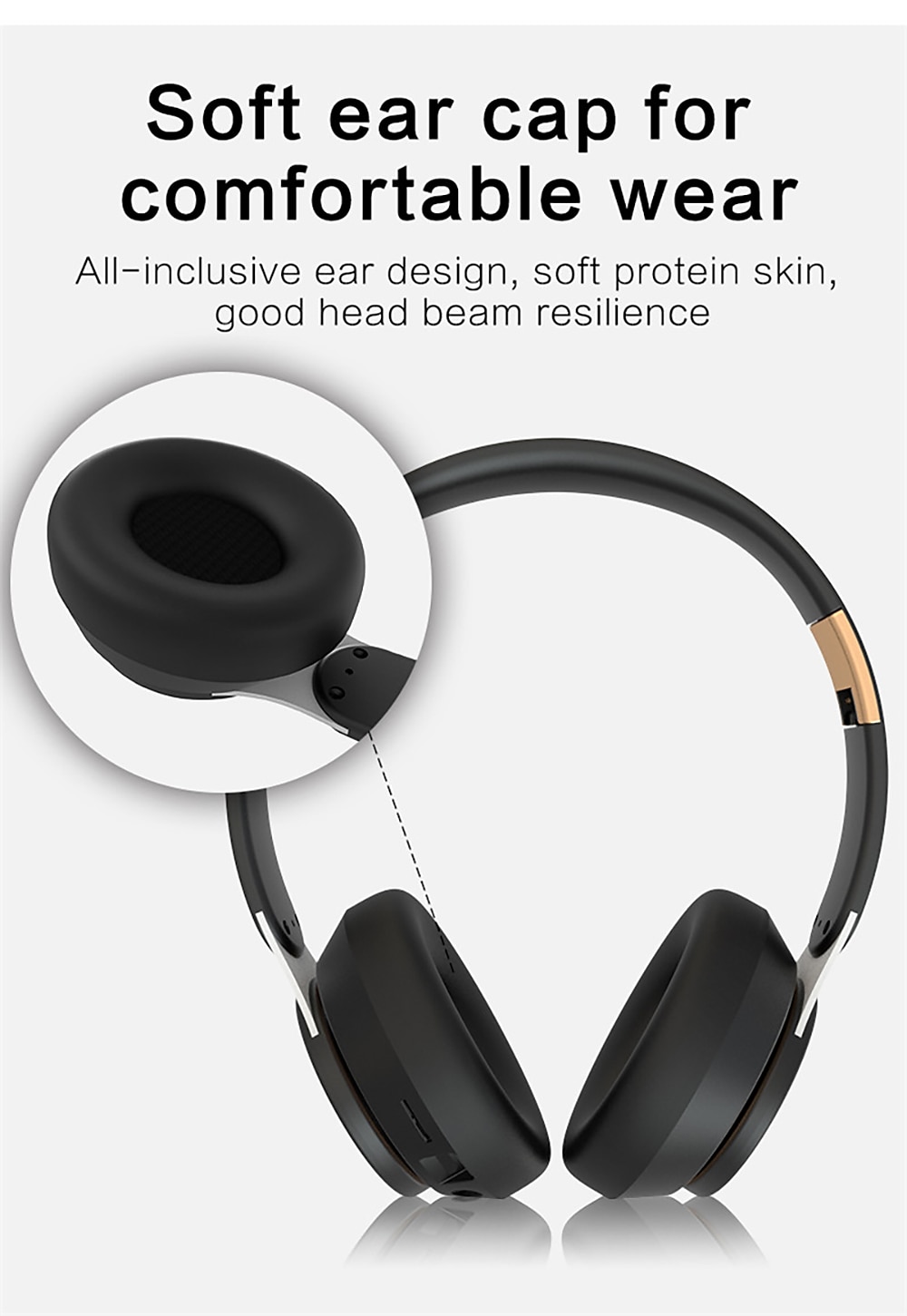 Wireless Headphones Noise Reduction Bluetooth 5.0 Headset Foldable Earphones HiFi 9D Bass Stereo Earphone Sport Headset With Microphone 2025 - $27.99 –P8