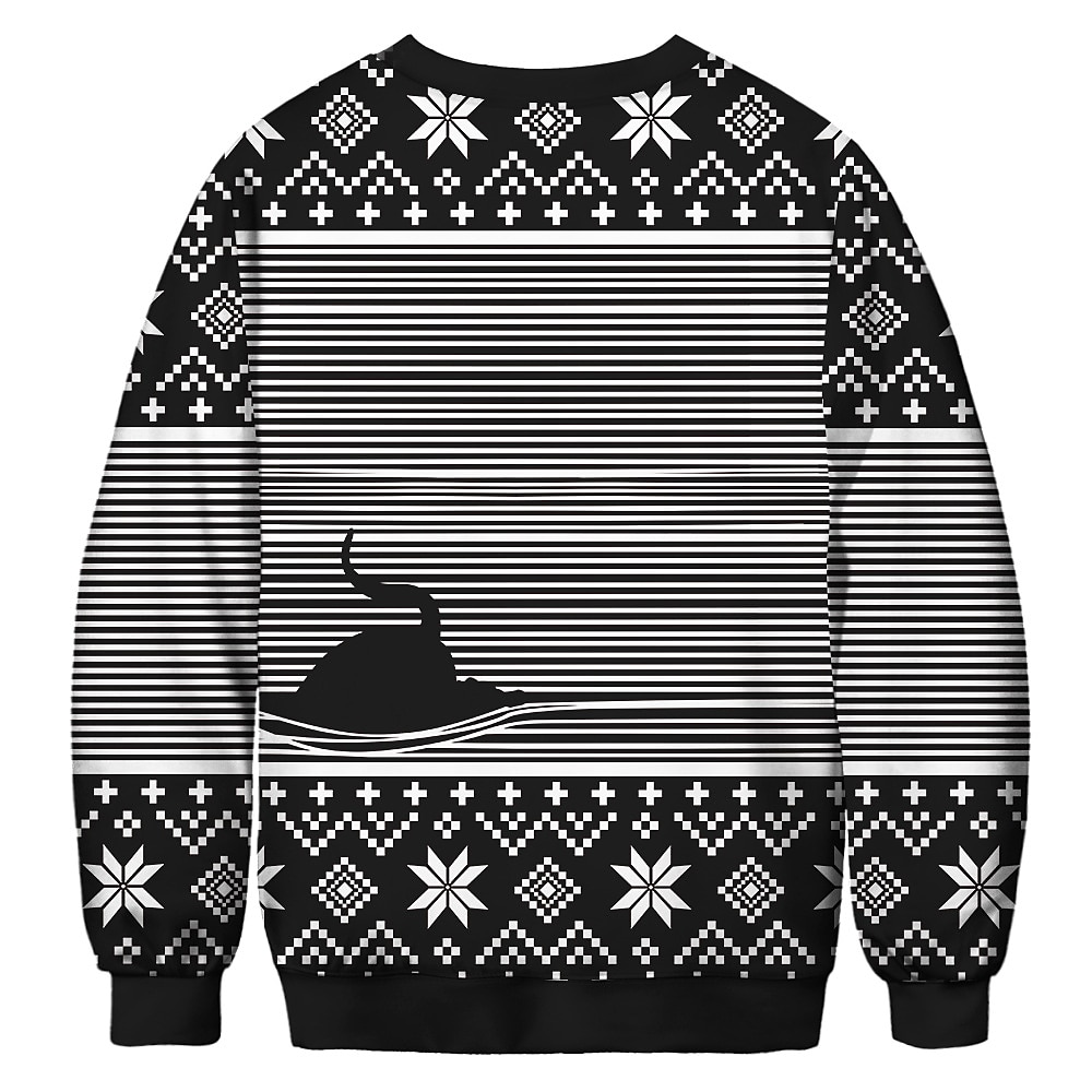 Papá Noel Gato Hombre de pan de jengibre Suéter de navidad Sudadera Hombre Mujer Navidad Navidad Carnaval Mascarada Nochebuena Adultos Fiesta Navidad Poliéster Cima 2025 - $24.99 –P2