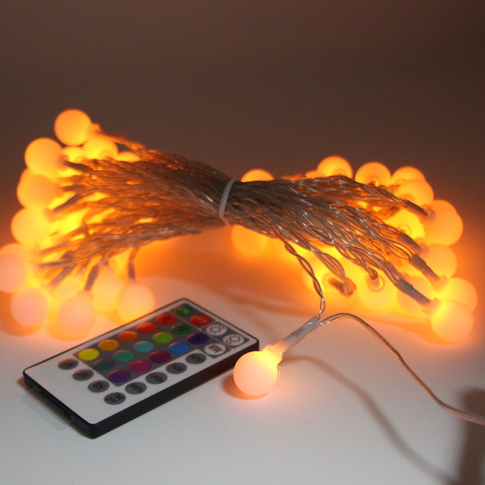 Mini Globe String Lights Christmas Decorative Lights 10M 16 Color Full-color Switching Remote Control Dimming Timing USB Power Supply 1 Set 2025 - $21.99 –P14