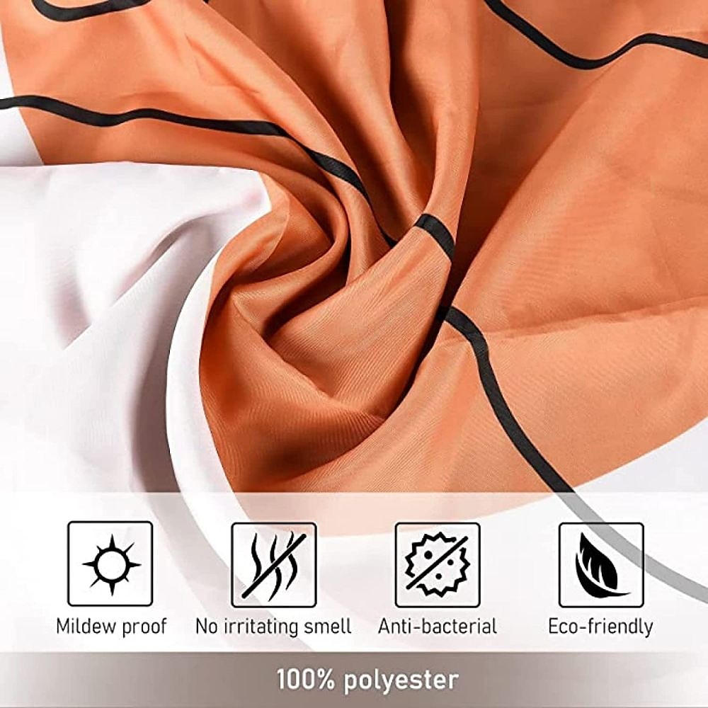 Shower Curtain with Hooks 180cm*180cm(70"*70") Polyester Washable Waterproof Sunrise Sunset Sea Seaside Coconut Tree Pattern 2025 - $27.99 –P4
