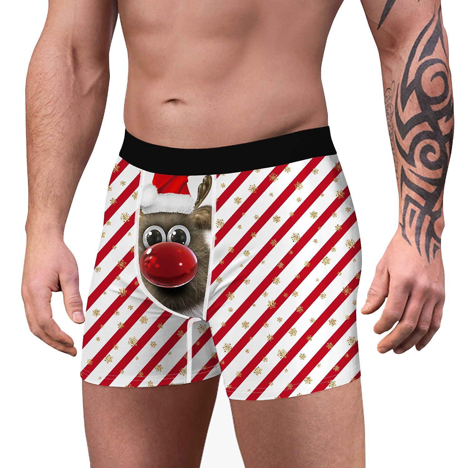 Christmas Gift Boxer Briefs Underwear Men's Christmas Carnival Masquerade Christmas Eve Christmas Adults Party Christmas 2025 - $11.99 –P5