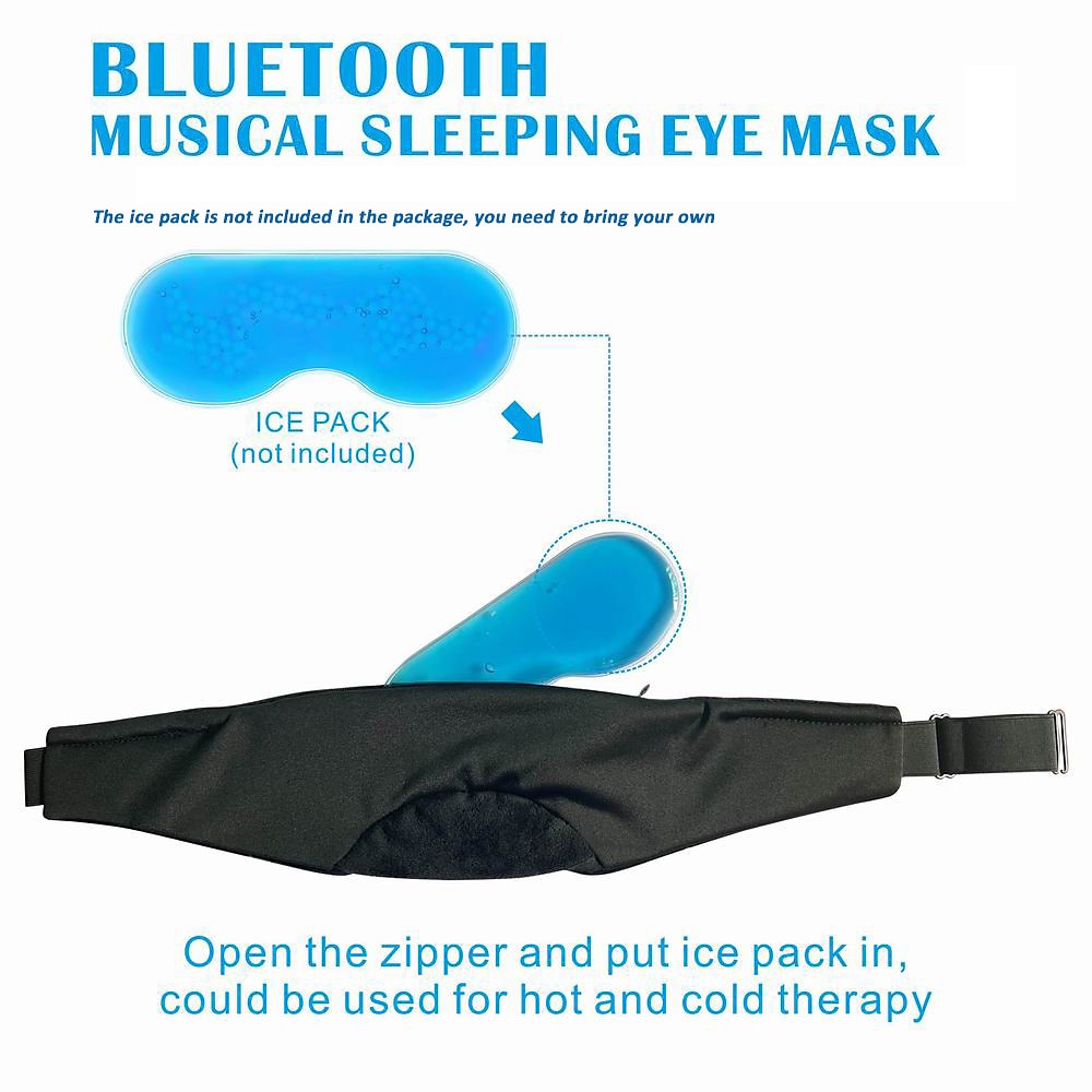 Sleep Headphones Bluetooth 5.2 Breathable Soft Eye Mask 24 White Noise Music Sleeping Headphones Sleep Mask Earbuds for Side Sleepers Workout Running Insomnia Travel Yoga 2025 - $25.99 –P8
