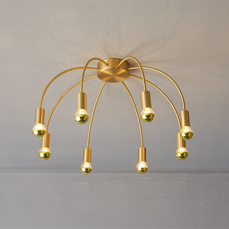 55 cm círculo/design redondo luzes de teto cobre estilo formal estilo vintage estilo moderno estilo nórdico moderno 220-240v de 2025 por $331.19 –P5