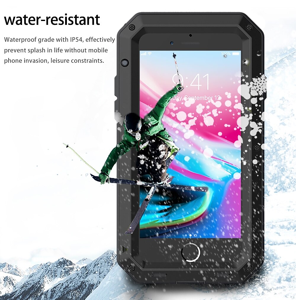 2025年 電話 ケース 用途 iPhone 15 プロマックスプラス iPhone 14 13 12 11 Pro Max Mini X XR XS Max 8 7 Plus ヘビーデューティー 耐衝撃 強化ガラス メタル  コレクション – $29.99 –P3