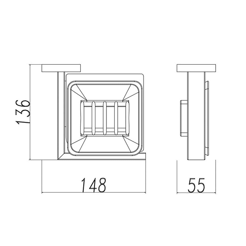 suport sapun inox si abs cu tava de sticla montata pe perete baie 1buc finisaje vopsite, crom galvanizat si periat 2025 - $47.99 –P2