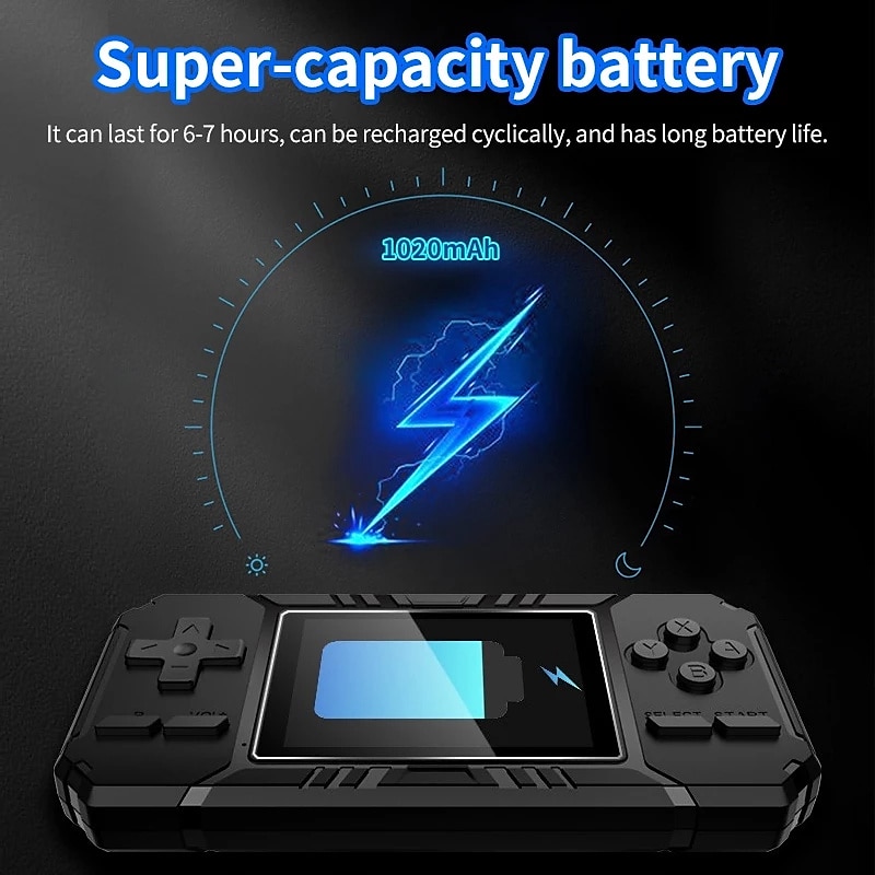 Handheld Retro Game Console,Retro Portable Mini Handheld Game Console 8-Bit 3.0 Inch Color LCD Game Player Built-in 520 Games 2025 - $36.99 –P10