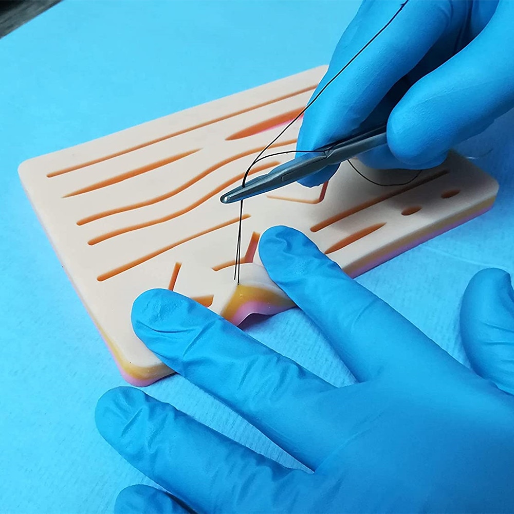 Complete Suture Practice Kit For Suture Training Including Large Silicone Suture Pad With Pre-Cut Wounds And Suture Tool Kit 2025 - $51.99 –P3