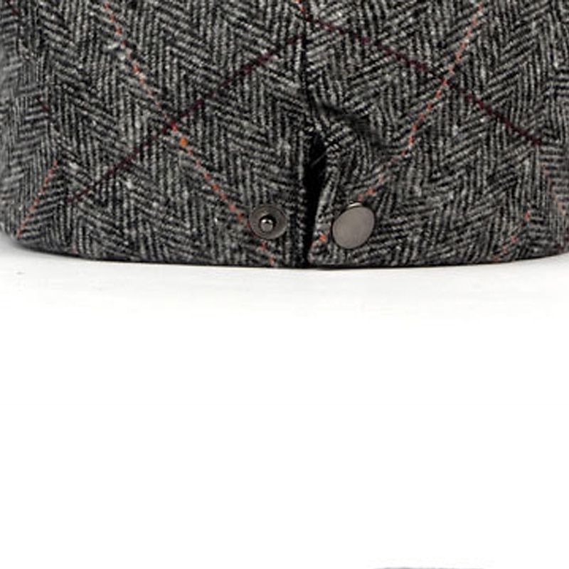 Herr Platt mössa Tweed Keps Svart Kaffe Bomull Pärlor Splitsa Enkel Elegant och modernt Retro Gata Vardag Helgen Rand Bärbar Komfort Mode 2025 - $14.99 –P8