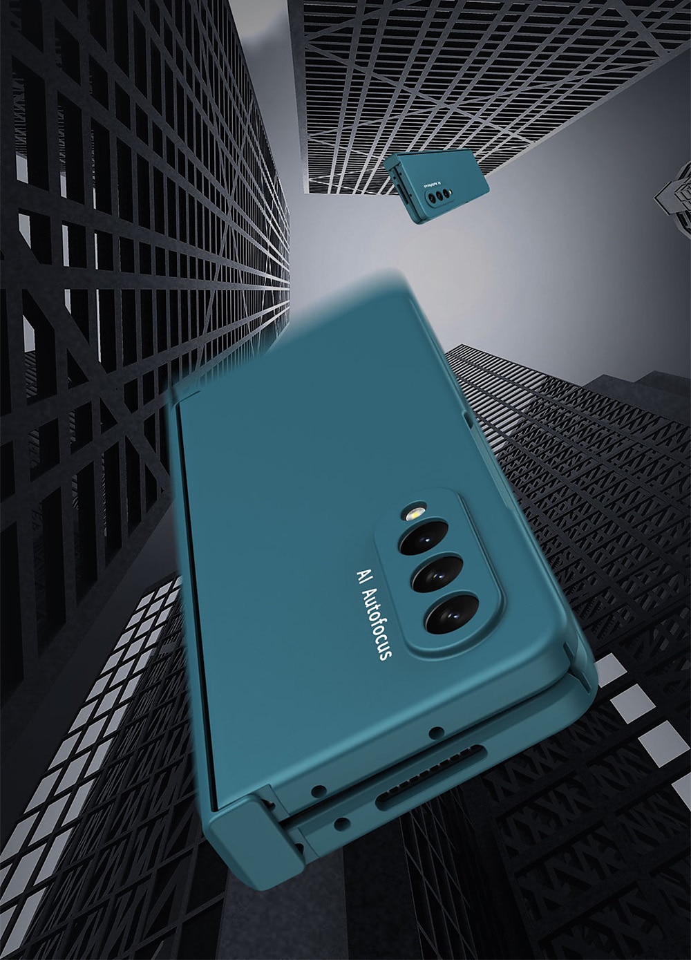 Чехол для телефона для Samsung Galaxy Z Fold 5 Z Fold 4 Z Fold 3 Z Fold 2 Flip защитная рамка Flip полный чехол защитный однотонный ПК 2025 - $32.99 –P15