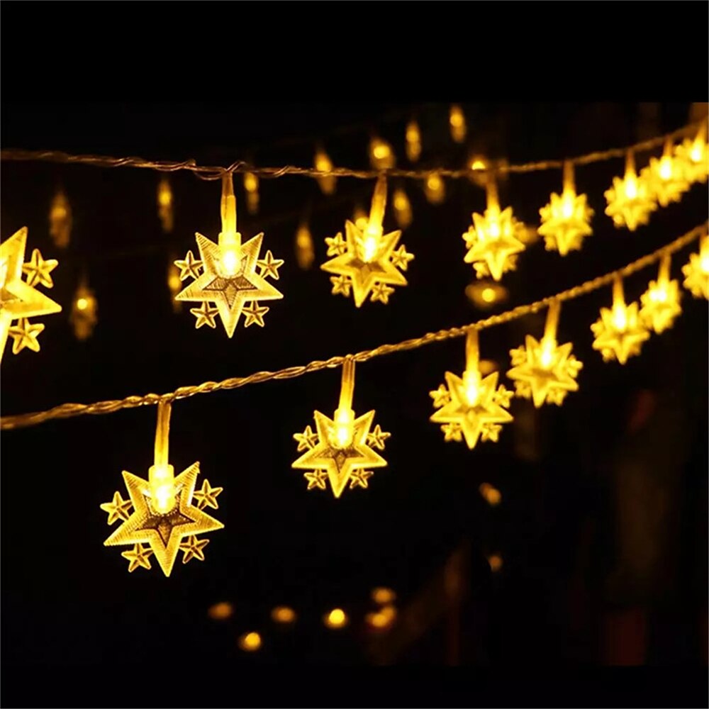 Star Fairy String Lights Christmas Holiday Lights 10M 80LEDs with 13key Remote Control Creative Party Holiday Optional Remote Controller Battery Box or Remote Controller USB 1set 2025 - $18.99 –P3