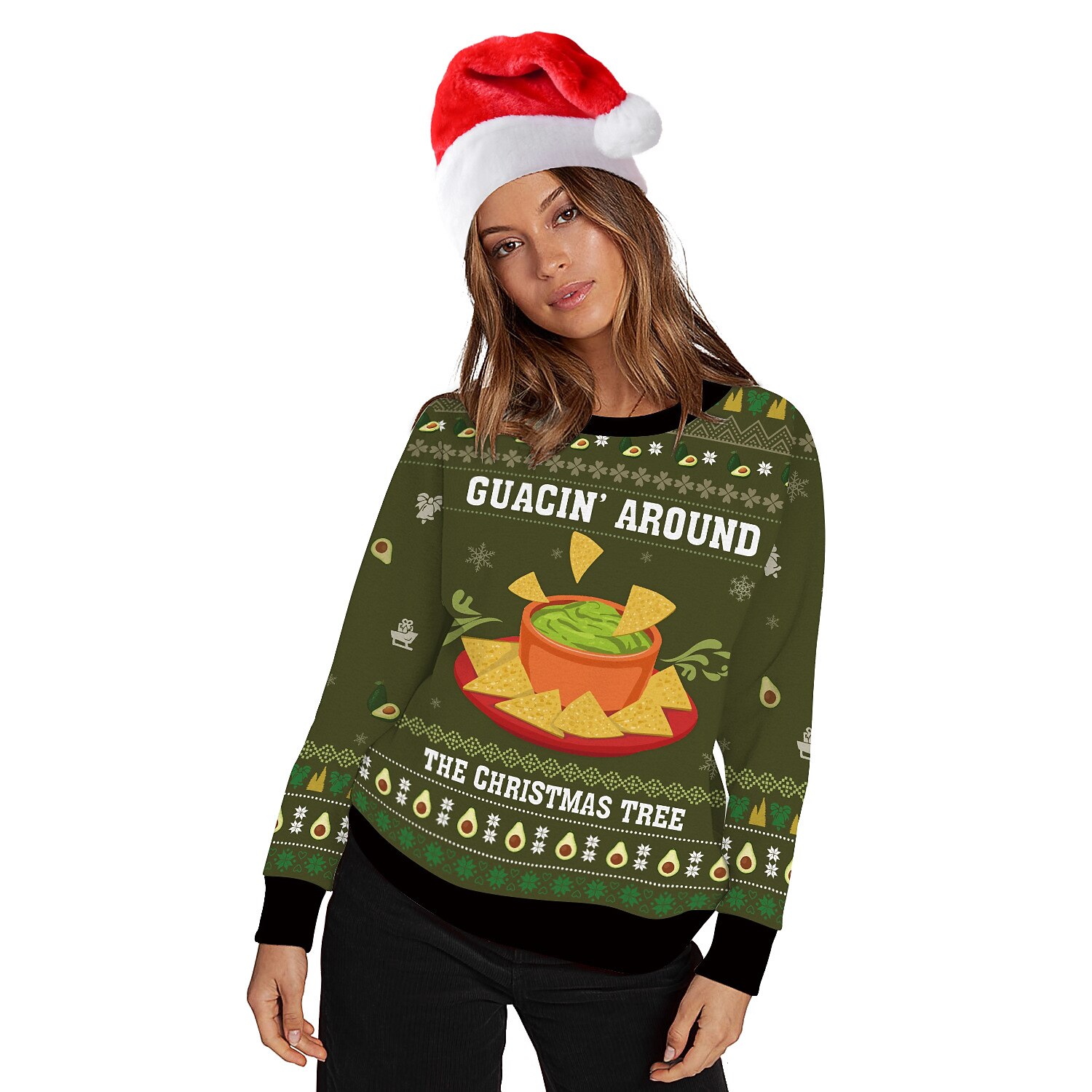 Snømann Jerseysjakke Hattetrøje Pullover Morsom julegenser 3D-utskrift Herre Dame Jul Karneval Maskerade julaften Jul Voksen Fest Jul Topp 2025 - $30.99 –P6