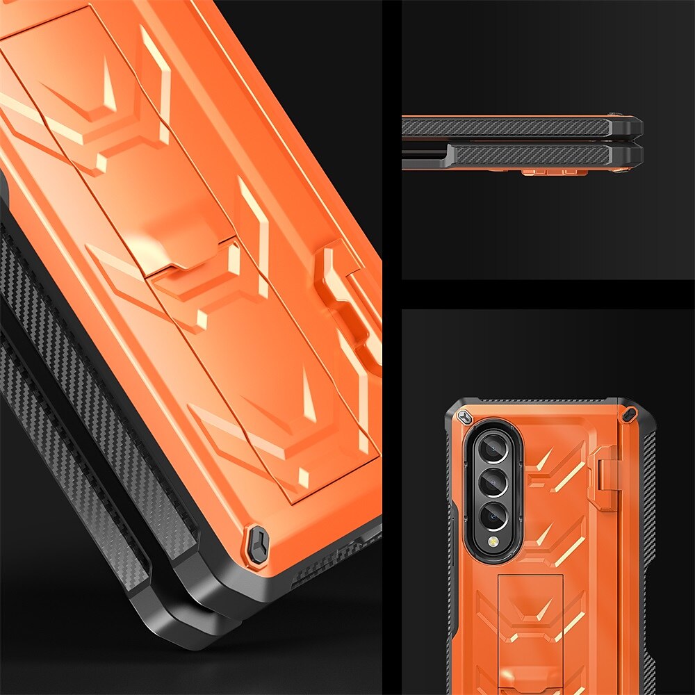 Phone Case For Samsung Galaxy Z Fold 5 Z Fold 4 Z Fold 3 Bumper Frame Pencil Holder Magnetic Flip Solid Colored Silica Gel 2025 - $36.99 –P6