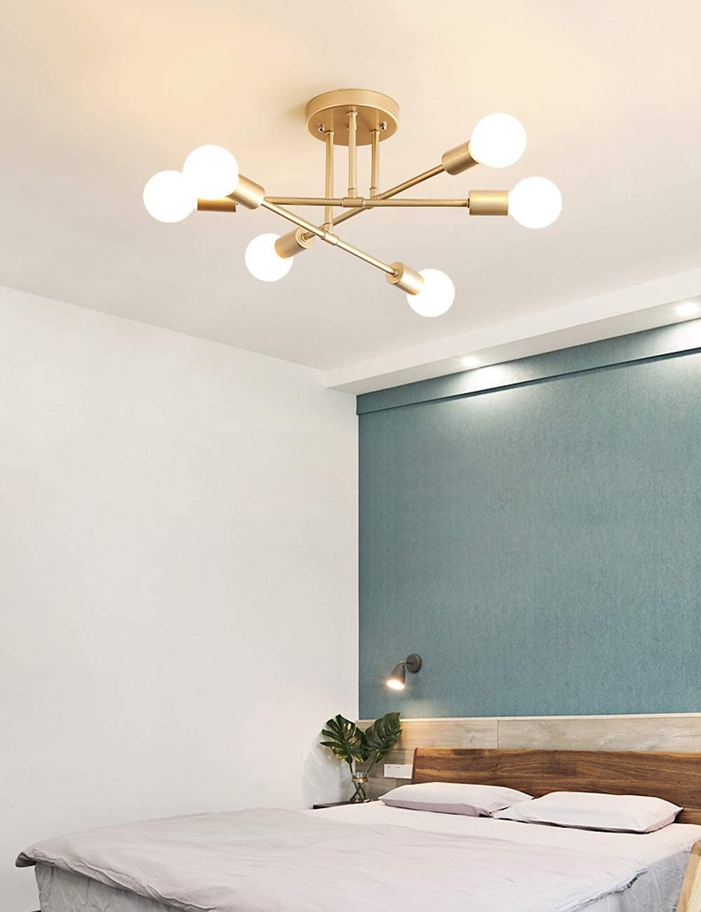 6-Licht 70 cm Sputnik Design Cluster-Design Kronleuchter Metall Industriell Lackierte Oberflächen Moderne Traditionell-Klassisch 110-120V 220-240V / ASTM 2025 - $83.99 –P4