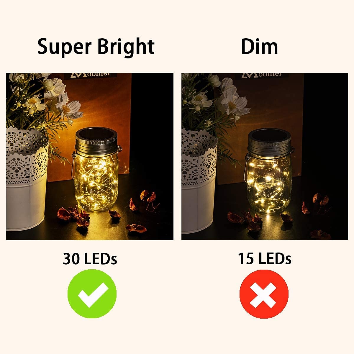 2pcs  Solar Mason Jar Lights 30 LED Fairy Lights Outdoor Waterproof Firefly Lantern Garden Lawn Lights  Wedding Party Holiday Garden Decoration 2026 - $21.99 –P4