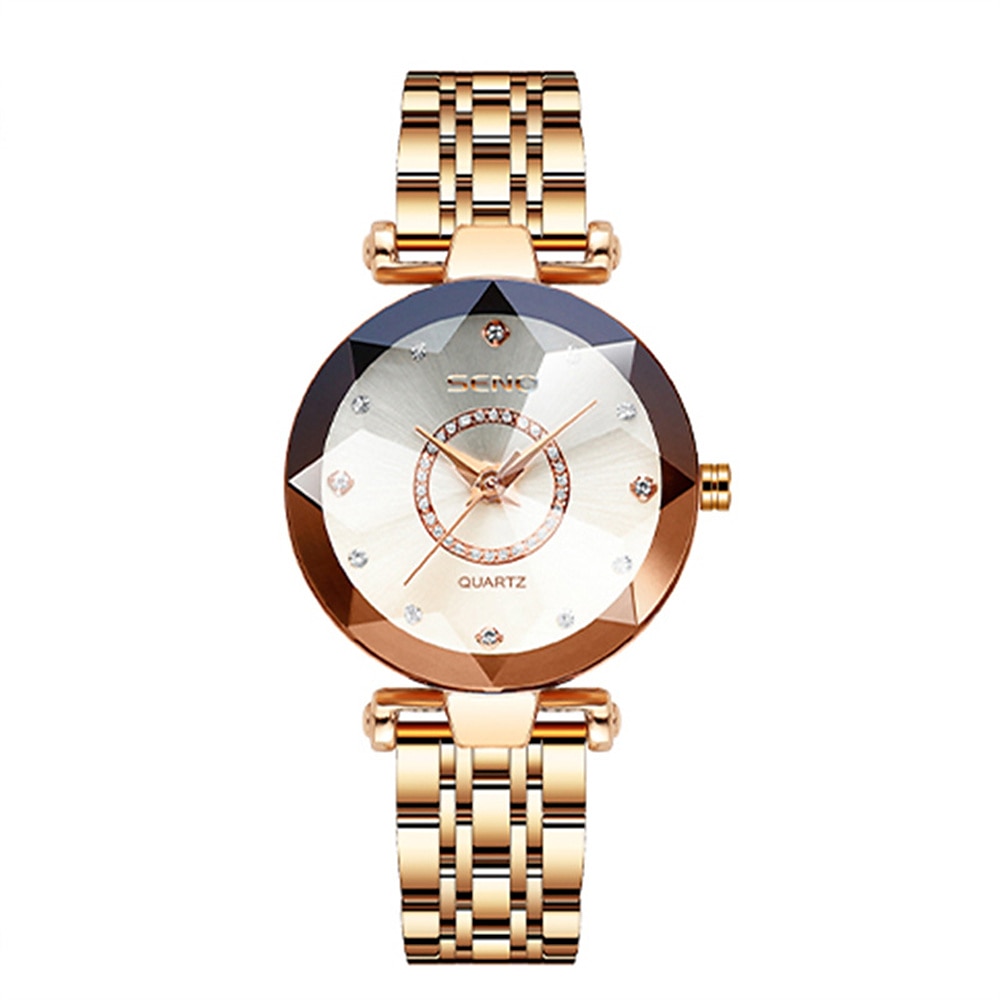 Dam Kvartsklockor Diamant Vattentät Legering Klocka 2025 - $23.99 –P2