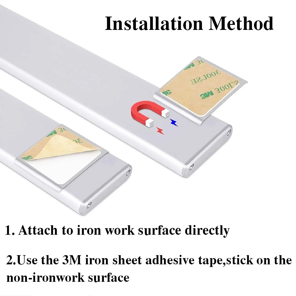 LED Night Lights Motion Sensor USB Rechargeable Ultra-Thin Kitchen Cabinet Closet Lamp PIR Motion Sensor Wireless Night Lamp Bedroom Corridor Passageway Dormitory Lighting 2025 - $12.49 –P7